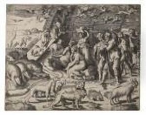 Noah Leaving The Ark by Giulio Bonasone