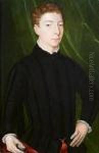 Portrait Of A Young Gentleman,half-length by Agnolo Bronzino