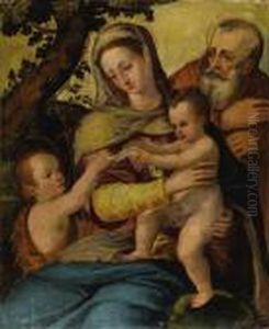 Holy Family With Saint John The Baptist by Agnolo Bronzino