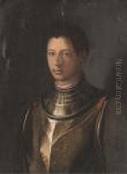 Portrait Of A Gentleman, Bust-length, In Armour - view 1