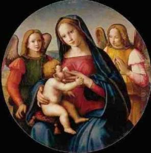 Madonna And Child With Adoring Angels by Ridolfi Domenico Di Ghirlandaio