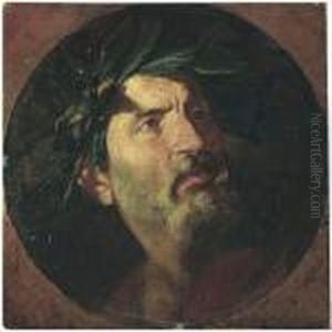 Study Of The Head Of An Old Man Crowned With Laurel, Probably A Poet by Andrea Di Lione