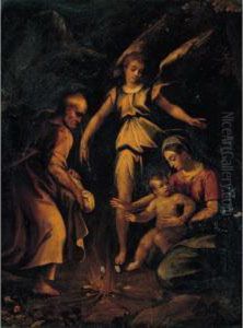 The Rest On The Flight Into Egypt by Rutilio Lorenzo Di Manetti