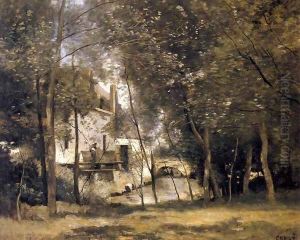 Mill at Saint-Nicolas-les-Arras by Jean-Baptiste-Camille Corot
