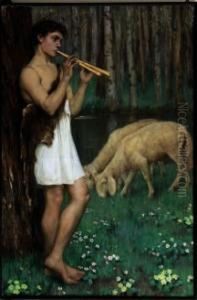 "pastore Che Suona Il Flauto" 1911/12 by Guido Di Montezemolo