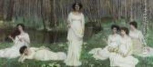 "ritratto Di Famiglia Come Scena Bucolica" 1911/12 by Guido Di Montezemolo