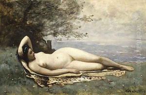 Bacchante by the Sea 1865