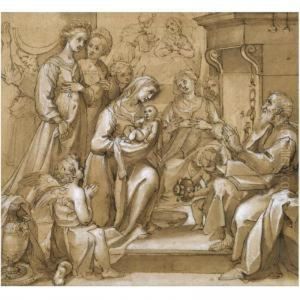 The Birth Of St John The Baptist by Ventura Salimbeni