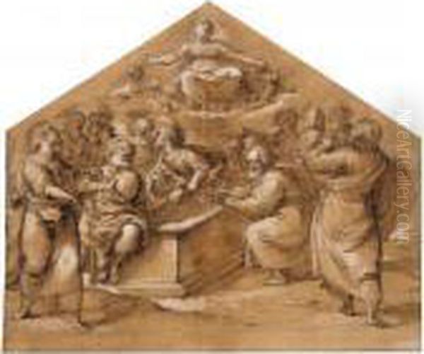 The Assumption Of The Virgin by Ventura Salimbeni