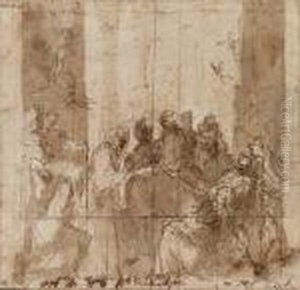 Saint Francis Exorcising Demons From A Young Girl - view 1