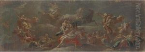 Bozzetto Per Soffitto Con Il Carro Di Diana by Giacinto Diano