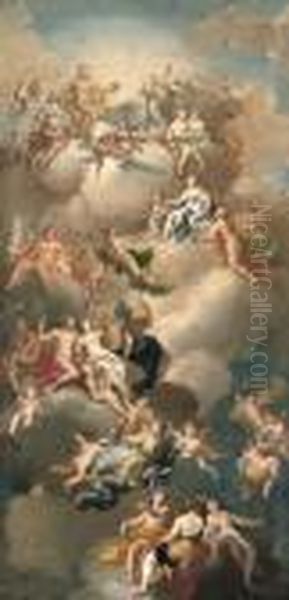 The Triumph Of The Gods, A Modello For A Ceiling - view 1