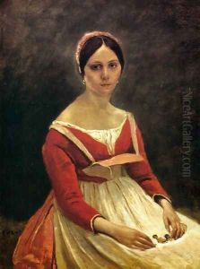 Young Woman (Madame Legois) by Jean-Baptiste-Camille Corot
