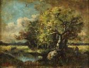 Boisiere Pres Des Grands Arbres by Narcisse Virgilio Diaz De La Pena