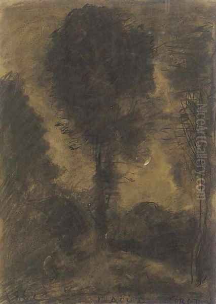 A landscape with figures among trees - view 1