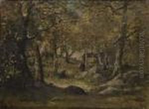 Les Ramasseuses De Bois by Narcisse Virgilio Diaz De La Pena