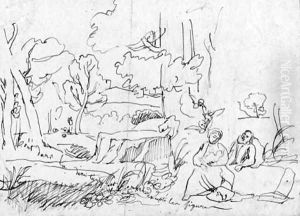 The Rest on the Flight into Egypt by Jean-Baptiste-Camille Corot