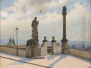 Blick Von Der Prager Burg by Xaver Frantisek Diblik
