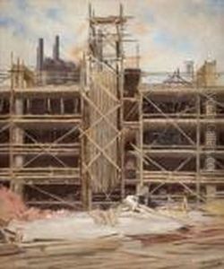 Baustelle Im Fabriksgelande by Xaver Frantisek Diblik