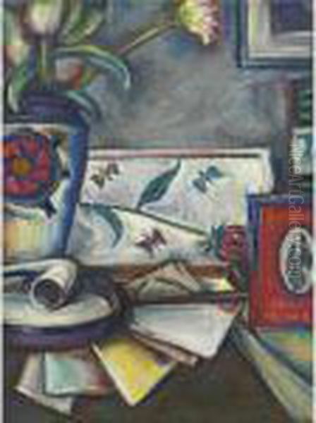 Still Life With Pipe And Letters - view 1