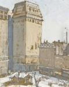 Union Square In Winter by Preston Dickinson