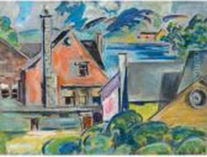 Village By The Sea by Preston Dickinson