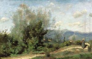 Les environs de Geneve by Jean-Baptiste-Camille Corot