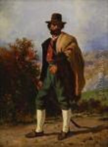 Promeneur Au Baton by Jules Didier