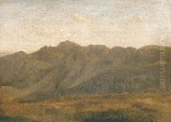 Environs de Rome, etude de montagnes - view 1