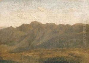 Environs de Rome, etude de montagnes by Jean-Baptiste-Camille Corot