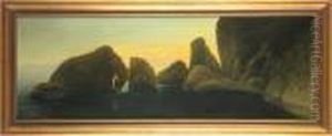 Badendes Madchen by Karl Wilhelm Diefenbach