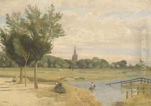 L'abreuvoir by Jean-Baptiste-Camille Corot