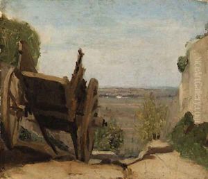 La Charrette (The Cart) by Jean-Baptiste-Camille Corot