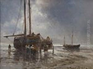 Unloading The Catch by Arthur Vidal Diehl