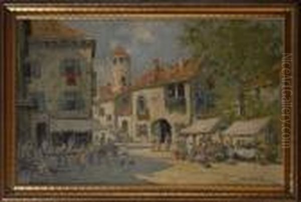 Mediterranean Market Scene - view 1