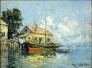 Untitled (lumber Schooner At Wharf)