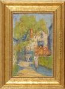 Provincetown Street Scene by Arthur Vidal Diehl