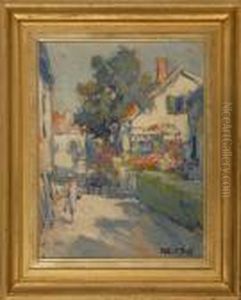 Summer Street Scene by Arthur Vidal Diehl