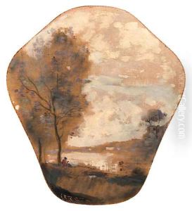 Le berger and Le pcheur by Jean-Baptiste-Camille Corot