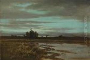 Marsh At Dusk by Arthur Vidal Diehl