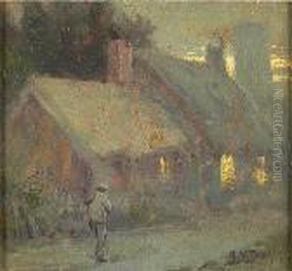Cottages At Dusk - view 1