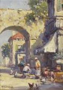 Middle Eastern Streetscene by Arthur Vidal Diehl