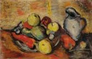 Still Life Of Fruit by Rudolf Diener-Denes