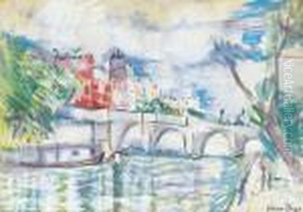 The Bank Of The Seine In Paris - view 1