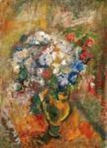 Still Life Of Flowers by Rudolf Diener-Denes