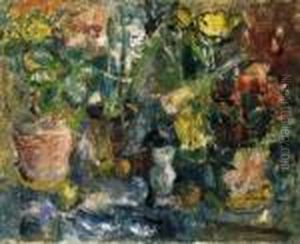 Still-life Of Flowers by Rudolf Diener-Denes
