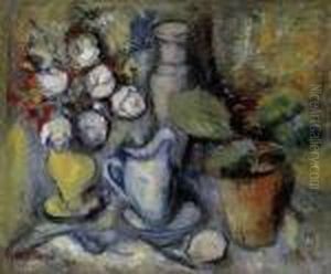 Still Life With Peonies by Rudolf Diener-Denes