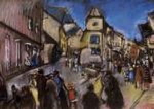Town Detail In Bratislava by Rudolf Diener-Denes