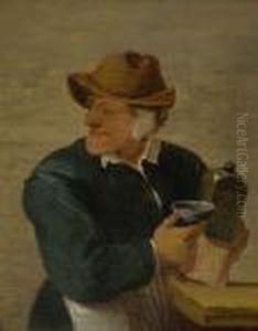 R. U. (auf Der Tischplatte)
Reste Einer Bezeichnung "ca" (?). Rucks. Reste Zweier Alterer
Klebezettel. Ol Auf Holz. 20,7 X 17 Cm. Rest. - Rahmen Min. Besch. by Abraham Diepraam