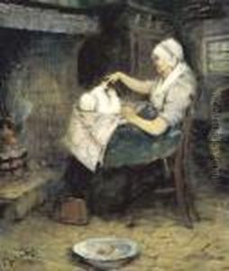 Moeder En Kind by Pierre Jacques Dierckx